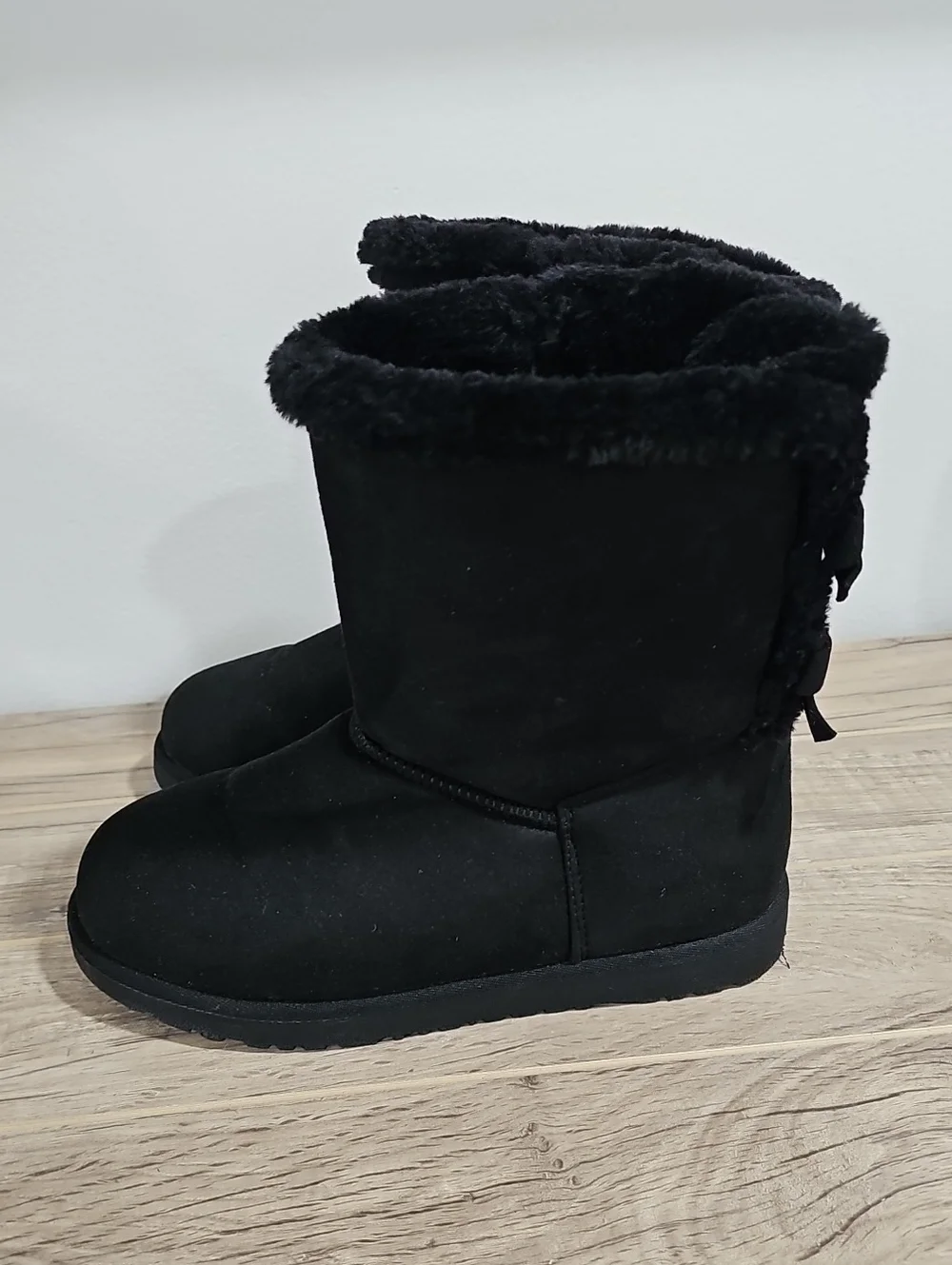 Jessica Cline Womens Black Suede Boots Size 8 W